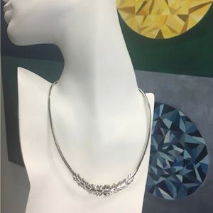Stunning 19.27g 925 Silver Snake Chain Necklace Italian Design Estate Vintage